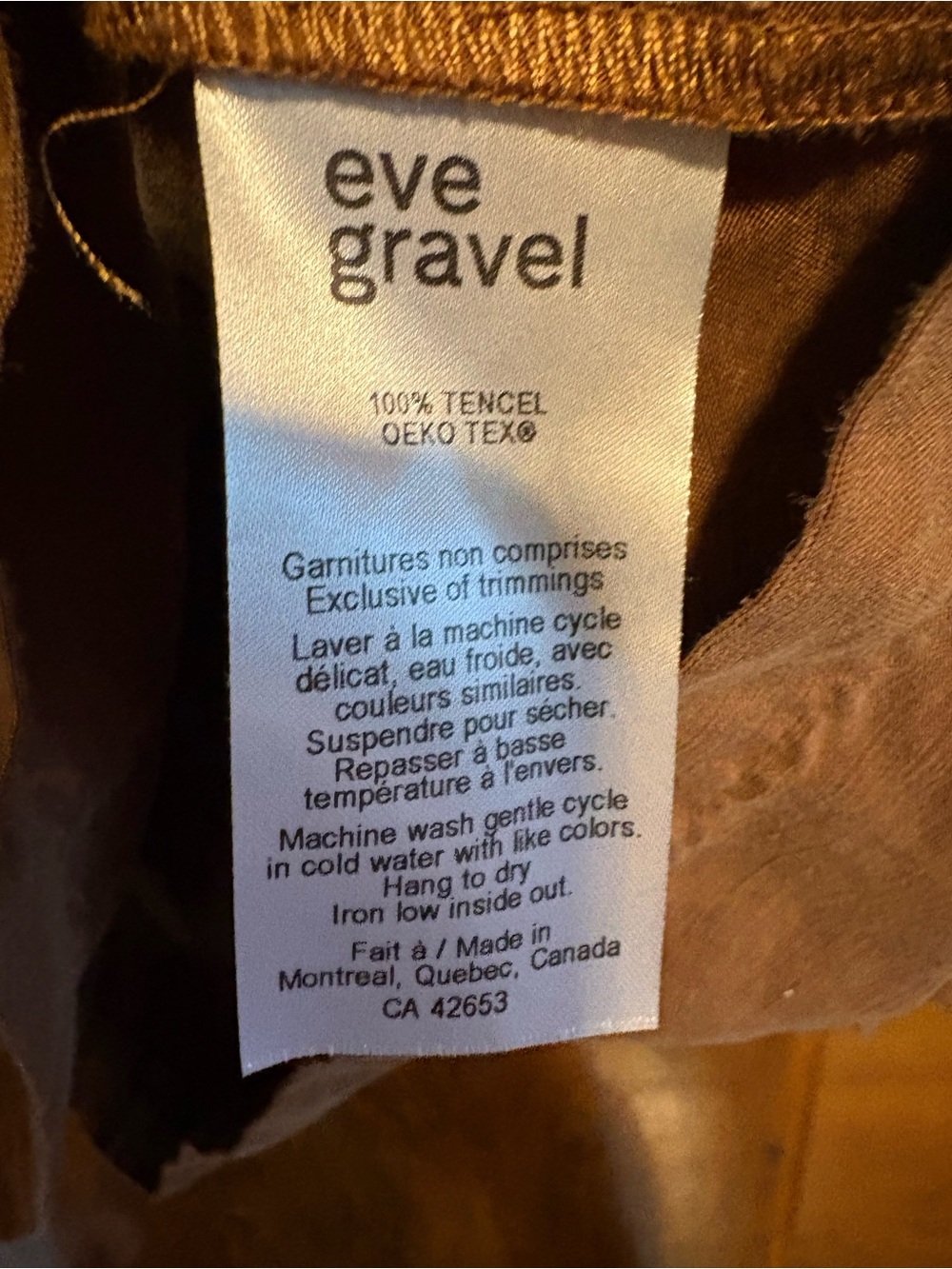 Eve Gravel Brown Boxy Cropped Blouse with Sleeve Ties - Picture 4 of 5